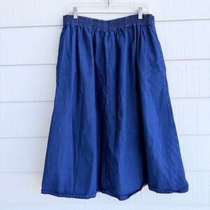 Jordache Vintage Denim Prairie Western Skirt 22W